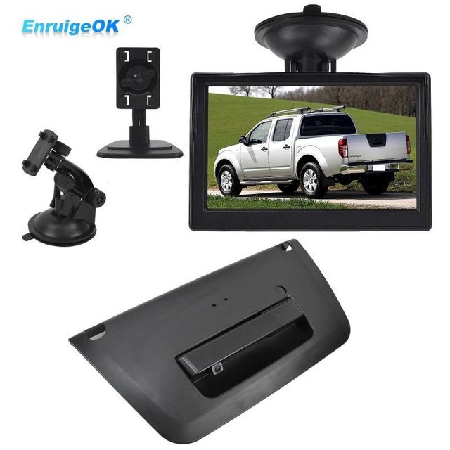 EnruigeOK Tailgate Handle with Rear View Backup Camera Kit for 2013–2021 Nissan Frontier - Image 2