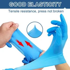 Lab Kitchen Clean Work Protection Food Service Tattoo Mix Nitrile Disposable Gloves - Image 6