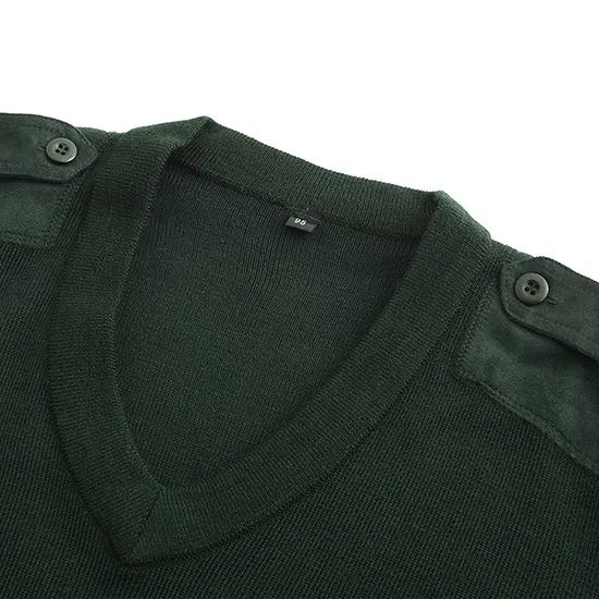 Custom Winter Custom Officer Mens 100% Wool Sweaters - Image 3