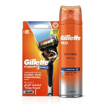 Gillette Fusion5 Men's Shaving System, 1 Handle, 4 Refill Blades - Image 1