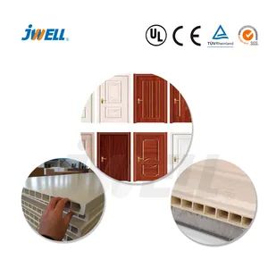 Jwell PVC Door Panel Hollow Board Making Machine with Lamunation/Engraving Machine - Image 6