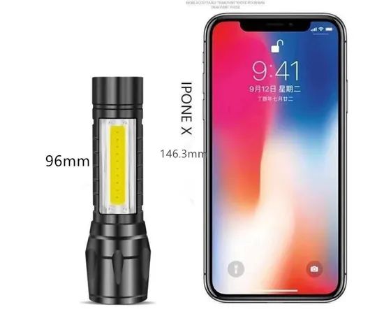 Waterproof Pocket LED Flashlight with Clip Rechargeable Flashlights for Emergencies, Camping with USB Rechargeable - Image 5