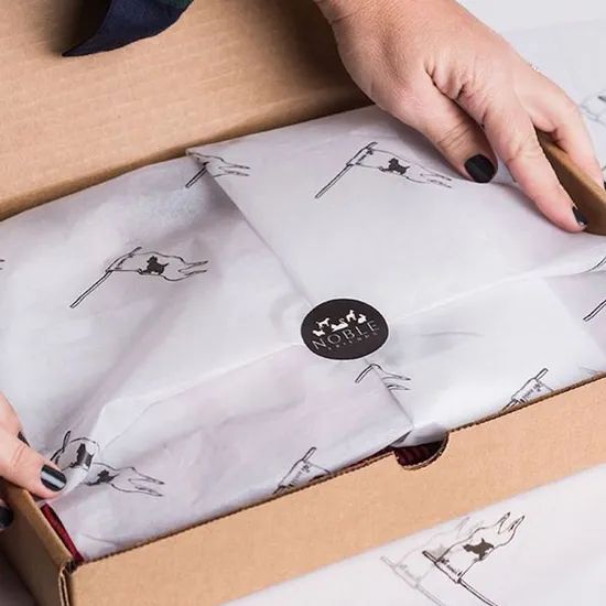 Custom Logo Tissue Paper for Clothing Packaging Shoe Box Wrap, Gift Bag Filler Paper - Image 1