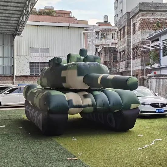 Advertising Inflatable Tank Model Advertising Giant Tank Origin China Material Oxford Technics Sewing Inflatable Gas Air - Image 5