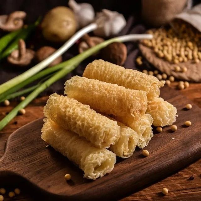 Deep Fried Crispy Golden Dried Bean Curd Stick in Roll Deep Fried Bean Curd Dumpling - Image 5