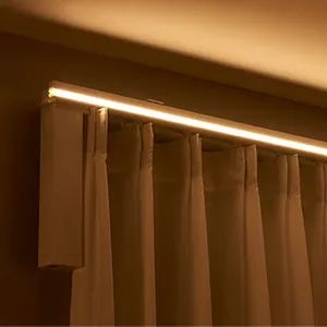 Wholesale Modern Smart Motorized Curtain Track with LED Light - Image 5