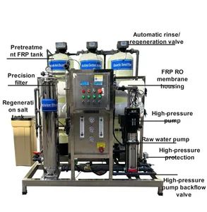 2000lph Industrial Commercial Reverse Osmosis RO Water System Drinking Water Filter Machine - Image 1