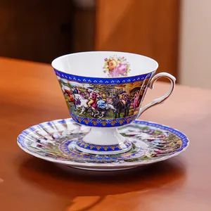 Charming England Tableware Tea Time Ceramic Cup and Saucer Gift Set - Image 6