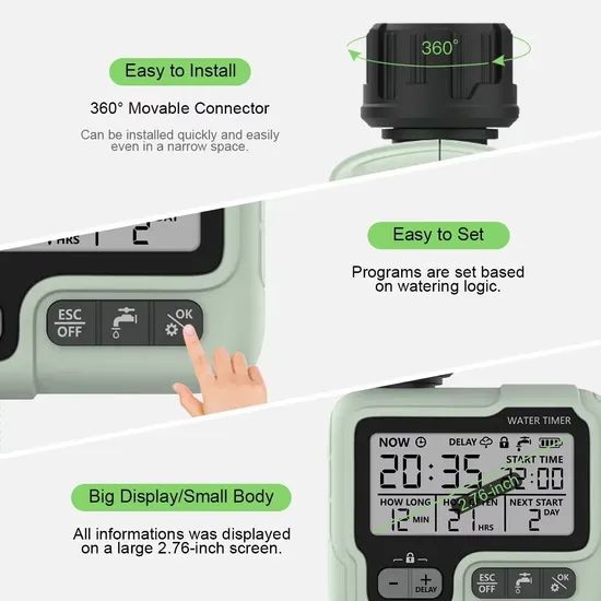 DSQ-HCT-322 AC PRO Garden Water Timer Plastic 1Y 0.05~0.8MPa Origin China Condition New Material Plastic Timer Type AC PRO - Image 5