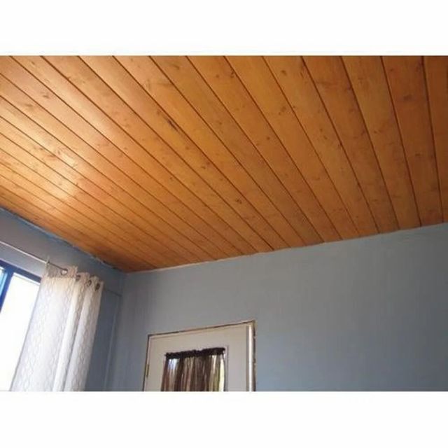 Brown Wooden Ceiling Panel, Thickness: 18 Mm Color Brown Material Wooden Height 7-8 Feet Thickness 18 mm Finish Type - Image 1