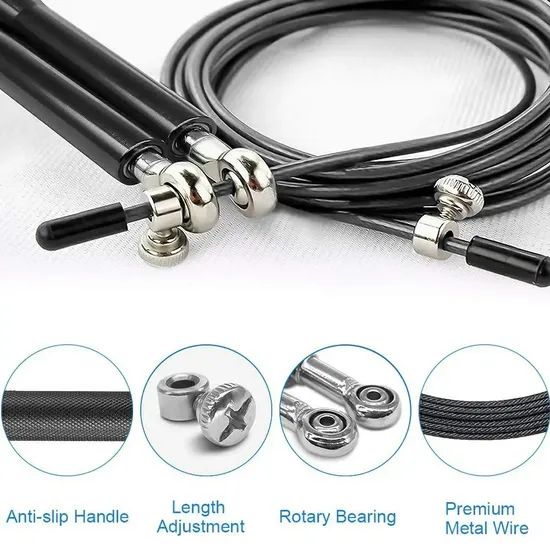 High-Quality Adjustable Jump Rope for Cross Training Fitness - Image 5