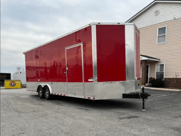 Enclosed Trailers / Enclosed Car Hauler 2026 24ft. Econo-Max 7k Axles, 8ft. Interior, Alum Wheels, Rear Wing, Toolbox &; - Image 2