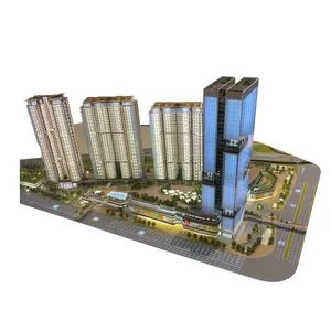 3D Rendering Commercial Office Building Design Building Scale Model - Image 2