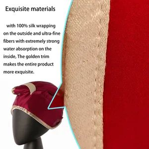Cozy Fluffy Hair Drying Towel Enhancing Hair Care Routine MOQ 300PCS Style Plain Origin China Color Green/Red Shape Towel Cap - Image 5