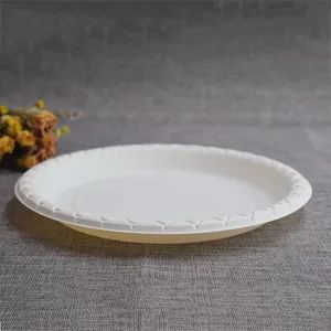 Customize Logo Plastic Plate Compostable Corn Starch 8 Inch Disposable Party Plate - Image 5