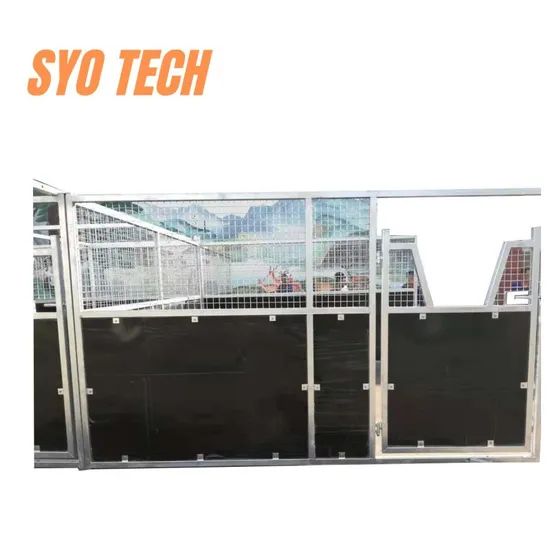 China Factory Horse Equipment HDPE Board Horse Stall with Roof - Image 3