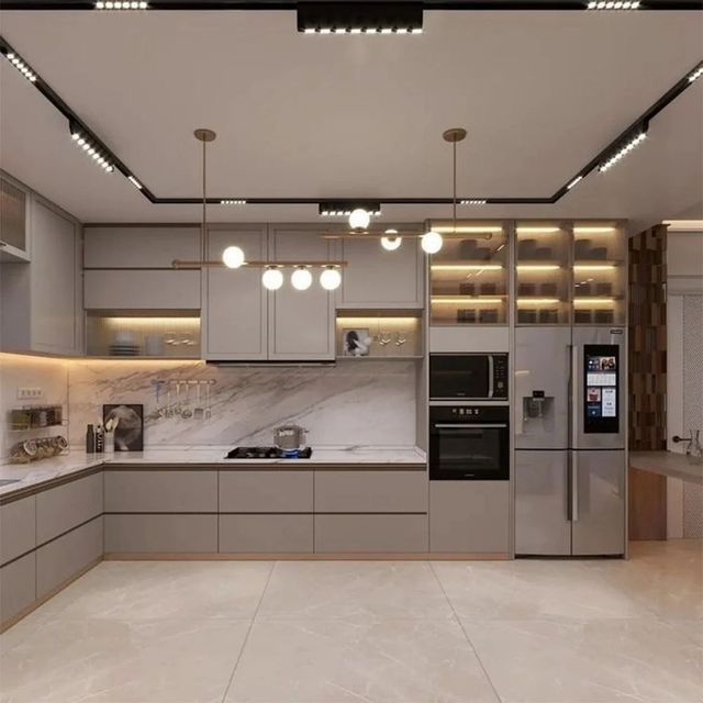 L Shape Modular Kitchen Designing Service - Image 1