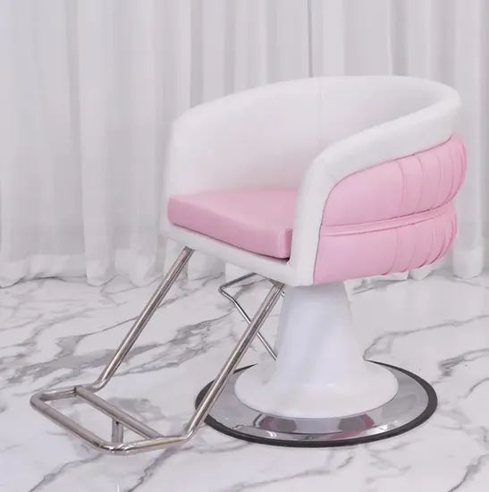 Beauty Barber Chairs Two Handles Chair Barber Shop Color White Condition New Material Metal Folded Unfolded Model NO. - Image 4