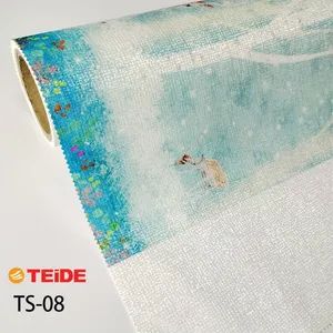 Digital Inkjet Custom Seamless Dye Sublimation Fabric Roll Mural Wallpaper - Image 3