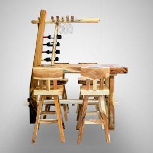 Suar Artisan Bar Set Collections Minimum Order Quantity 1 Unit Material Teak Wood And Suar Wood Production Capacity 10-15 - Image 3