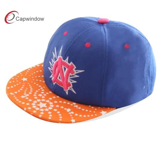 Customizable 3D Embroidery Snapback Cap with Screen Printing - Image 3