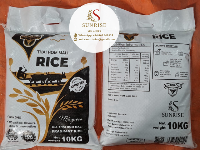 Long Grain Rice Thai Hom Mali from Vietnam Wholesale Supply / Riz parfum Vietnam Product WhatsApp Business +84868018125 - Image 3