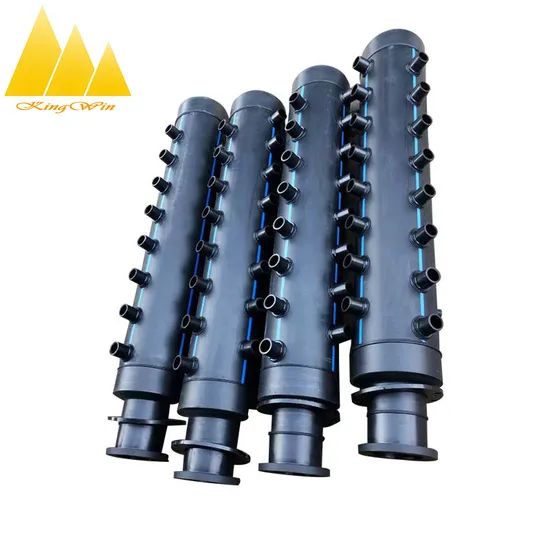 HDPE Ground Source Heat Pump System Parts Mainfold MOQ 0 Origin China Material HDPE Lifespan 50 Years Application Water Trademark Kingwin - Image 1