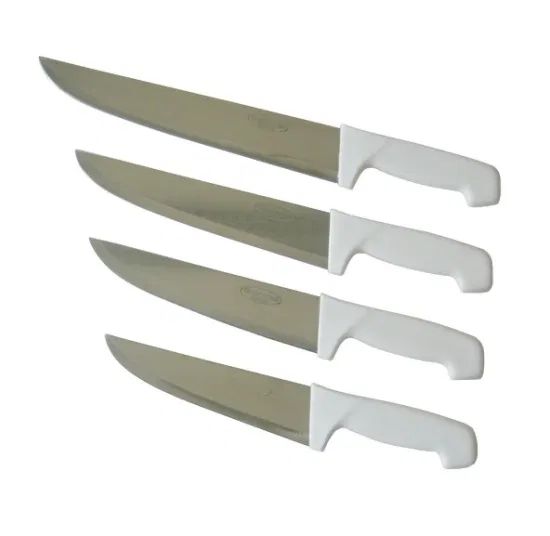 White Handle German Stainless Steel Butcher Knives Color White Origin China Packaging Set Brand Selected Model NO. KP0147 - Image 1