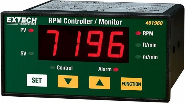 Extech RPM Controller Monitor, Model Name/Number: 461960 Brand Extech Weight 384 gm Model Name/Number 461960 Dimension DIN size 96 x 48 - Image 1