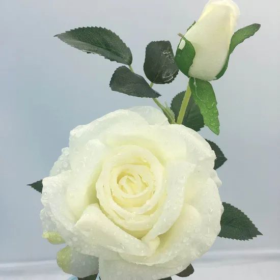 Waterproof Sun Resistant Artificial Flower Rose Orange Color - Image 5
