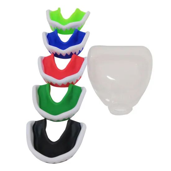 Custom Logo Blue Mouth Guard Protective Gear - Image 2
