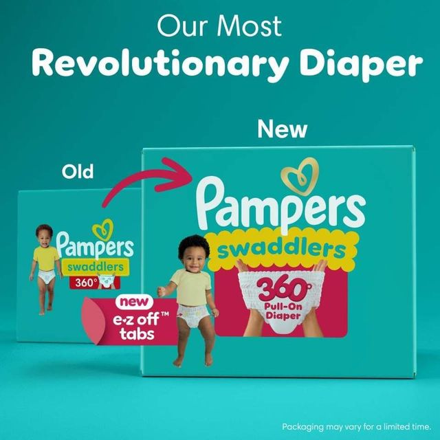 Pampers Diapers - Swaddlers Size 5, 116 Count, up to 100% Leakproof Comfy Dry Fit, Designed for Easy Changes - Image 3