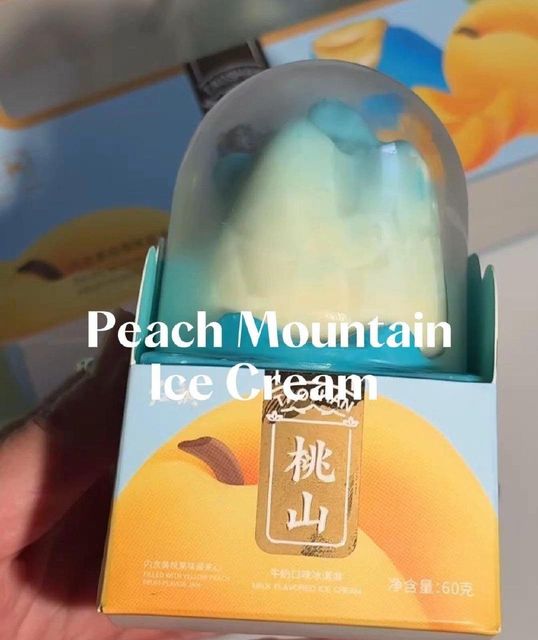 Mountain Blue Peach Ice Cream - Perfect for Desserts, Parties, and Special Occasions - Image 2