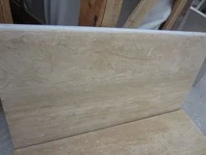 Beige Travertine Marble Wood Travertine Color White Origin China Trademark None Thickness 18mm Stone Form Tile Technics - Image 3