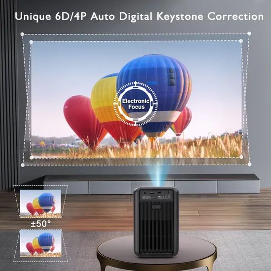Cre Cr36 Mini 4K LED LCD Portable Full HD Video Cinema Projector - Image 2