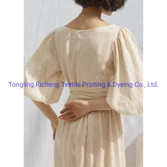 Stone Washed Linen Fabrics in Many Colors for Clothes Style Slub Technics Woven Model NO. fabric HS Code 5309190000 Pattern Plain - Image 6