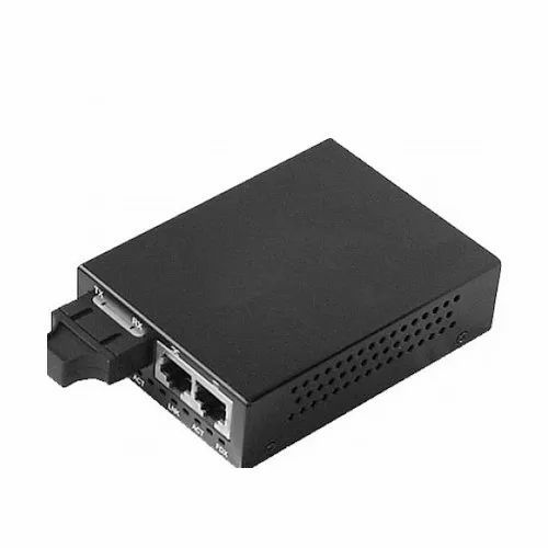 Fiber Media Converter Color Black Auto MDIX Yes Wavelength 850nm Output Voltage 5 DC Input Voltage 100 ~ 240 AC Fiber Operating Mode - Image 1