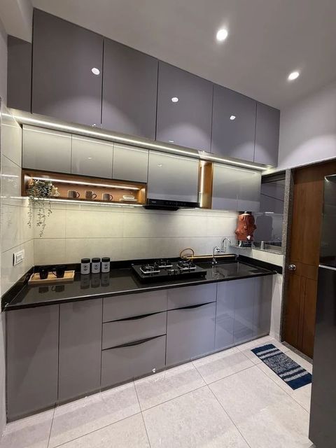 Modular Kitchen Service Kitchen Type All Shutter Finish All Kitchen Layout All Cabinet Core Material All Hardware Brands Kessebohmer, Hettich, Ebco, Blum, Hafele, Grass, - Image 9