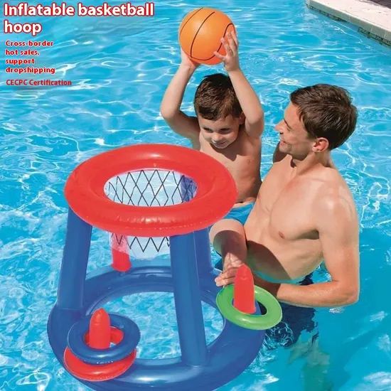 Hot Selling PVC Inflatable Water Toys Basketball Rack - Image 2