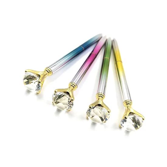Crystal Diamond Metal Ballpoint Pens Origin China Trademark OEM Color Mutlicolor Open Style Twist Model NO. OFC104 Point Diameter - Image 5