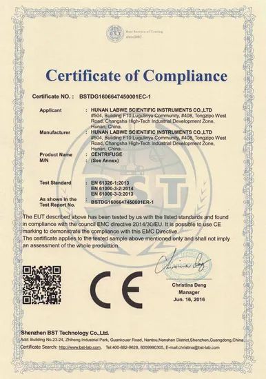 Laboratory Centrifuge Origin China Weight 35kgs Max Rcf 4650xg Model NO. BT5C Material Steel Trademark labwe Timer - Image 4