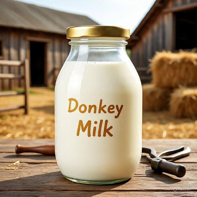 Donkey milk Purity 100% Pure Form Liquid And Powder Intended Use Suitable For All Ages Processing Method Hygienically - Image 1