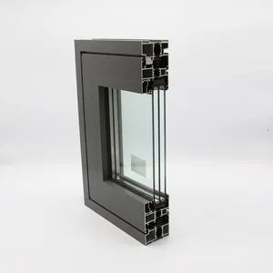Custom Doors Windows 6063/6061 90Series T3-T8 Powder Coating Silver 1Y CE ISO SGS GH - Image 2