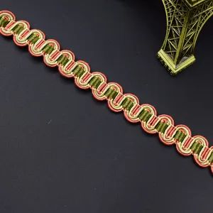 Weaving Sewing Craft Braid Trim Lace Webbing Size 10mm Style Trimming Pattern Stripes Origin Guangzhou Technics Knitted Trademark - Image 4