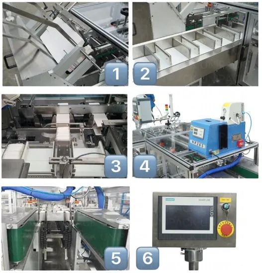 Automatic Boxing Machine for Sanitary Pads Origin China Model NO. UN102 Trademark Unipack Packaging Cartons HS Code - Image 2