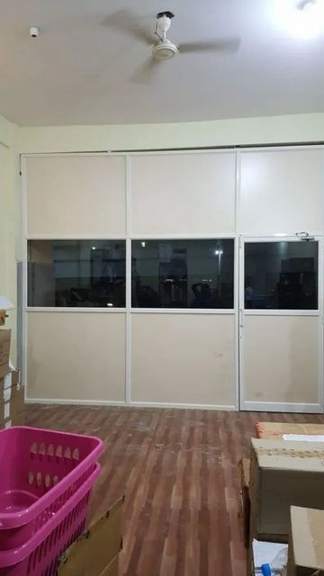 Office Aluminium Partition Work Pattern Plain Material Aluminium Panel Thickness 4mm Aluminium Grade 6061 Glass Thickness 6 - Image 2