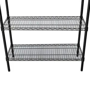 4-Layer Freestanding Storage Rack for Kitchen Pantry with Easy Clean Surface and Sturdy Construction - Image 6