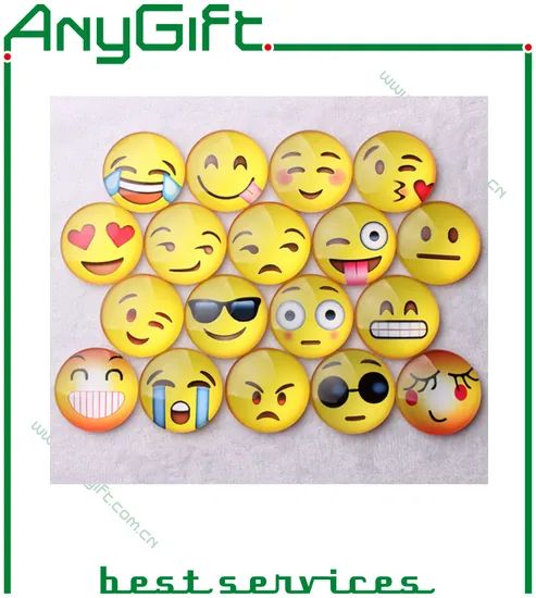 Emoji Crystal Glass Fridge Magnet Style Modern Trademark AG Model NO. AG Logo Customized Size Customized Usage Decoration - Image 1