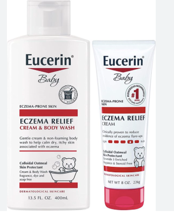 Eucerin Baby Eczema Relief Body Cream Dye Free Yes Steroid Free Yes Fragrance Free Yes Delivery Form Bottle Weight 0.18 Kilograms - Image 2