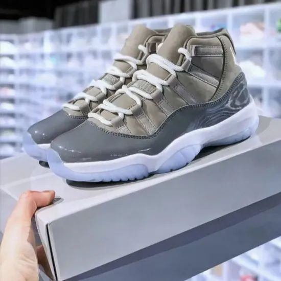 Basketball Shoes Jumpmman Mens 11s Cool Grey Cherry 11 Red Cement White Black Pink Blue Women Outdoor Sneakers Low Womens High Spo - Image 4